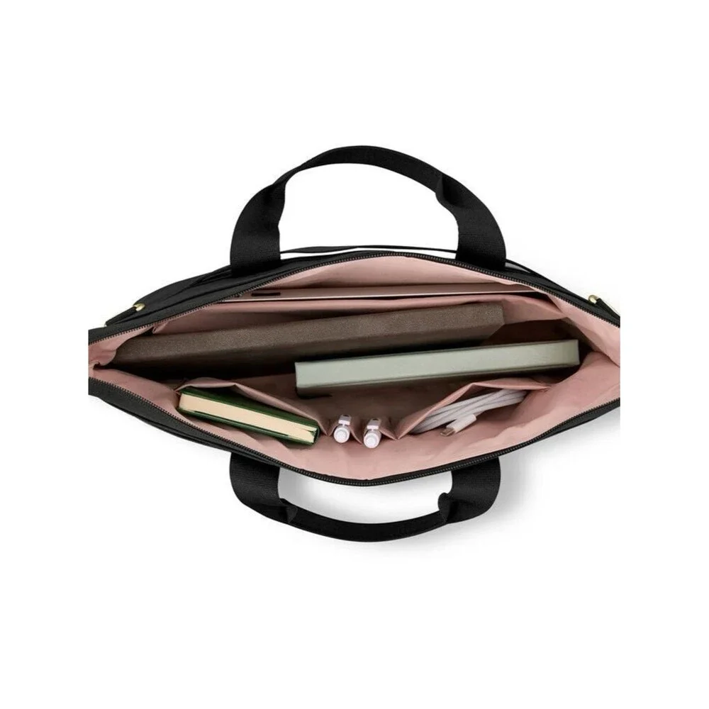 Samsonite Black Briefcase Gold MOBILE SOLUTION 2 CONVERTIBLE SLIM BRIEF, bag